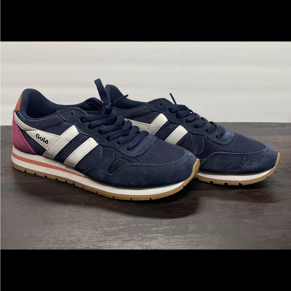 Gola Daytona Women’s Sneakers Navy Blue White Size 9 (CLA592)